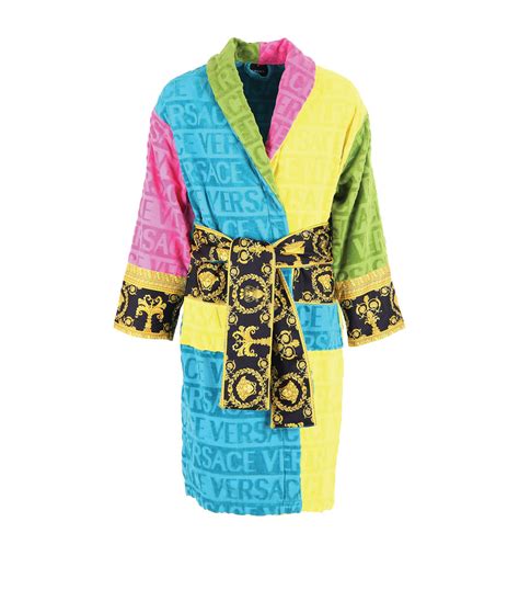 versace robe multicolor|versace baroque bathrobe.